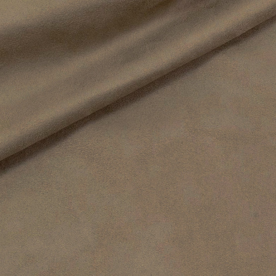Tecido UltraSuede Liso Cinza Taupe Decoração Larg146cm 100%Poliester - 240gr/m2