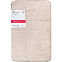 TAPETE BANHEIRO SUPERSOFT ANTIDERRAPANTE 60X40CM BEGE 14-0002 100%POLIESTER