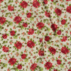 Tecido Tricoline Floral Vermelho Larg 1,47mt 100% Algodão - 1