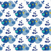 TECIDO TRICOLINE ESTAMPADO BLUE BROTHERS BIRD LARG.150CM 100%ALGODAO - 1